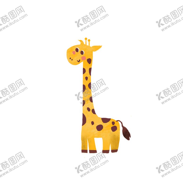 编号：79392205060807324876【酷图网】源文件下载-卡通长颈鹿