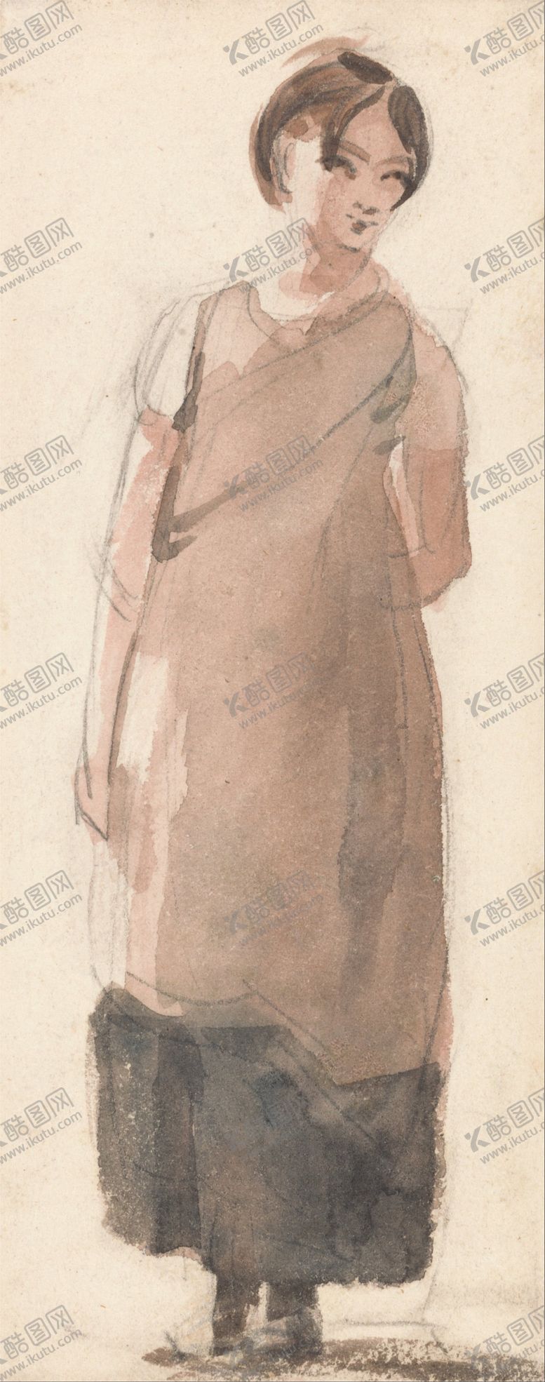 编号：53714109151648595388【酷图网】源文件下载-复古人物形象绘画