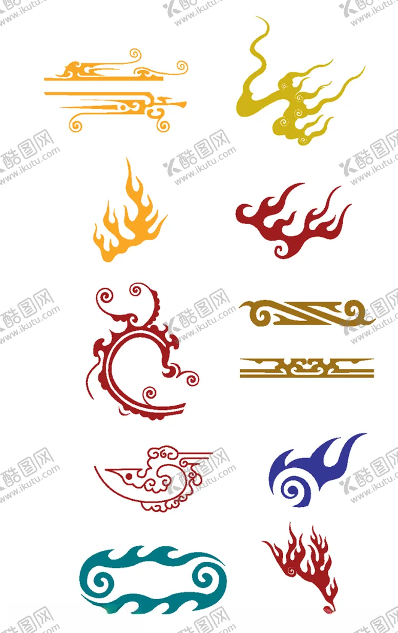 编号：75582704090736084053【酷图网】源文件下载-中国风祥云图案花纹底纹PNG