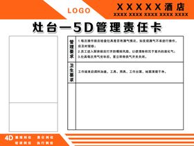 灶台 4D管理责任卡