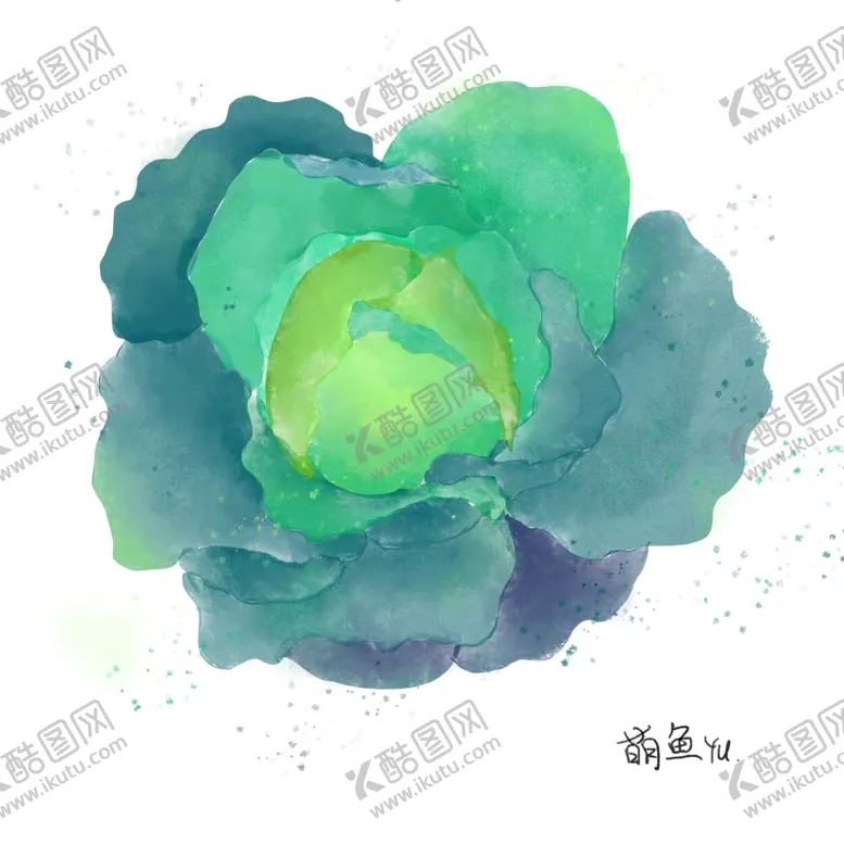 编号：97488206240013589144【酷图网】源文件下载-水彩白菜