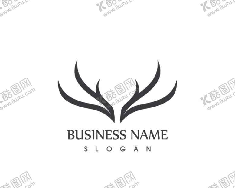 编号：99066910011329405033【酷图网】源文件下载-鹿头标志