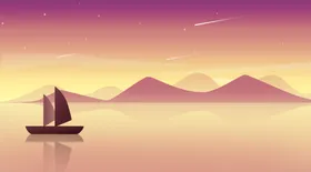卡通风景插画