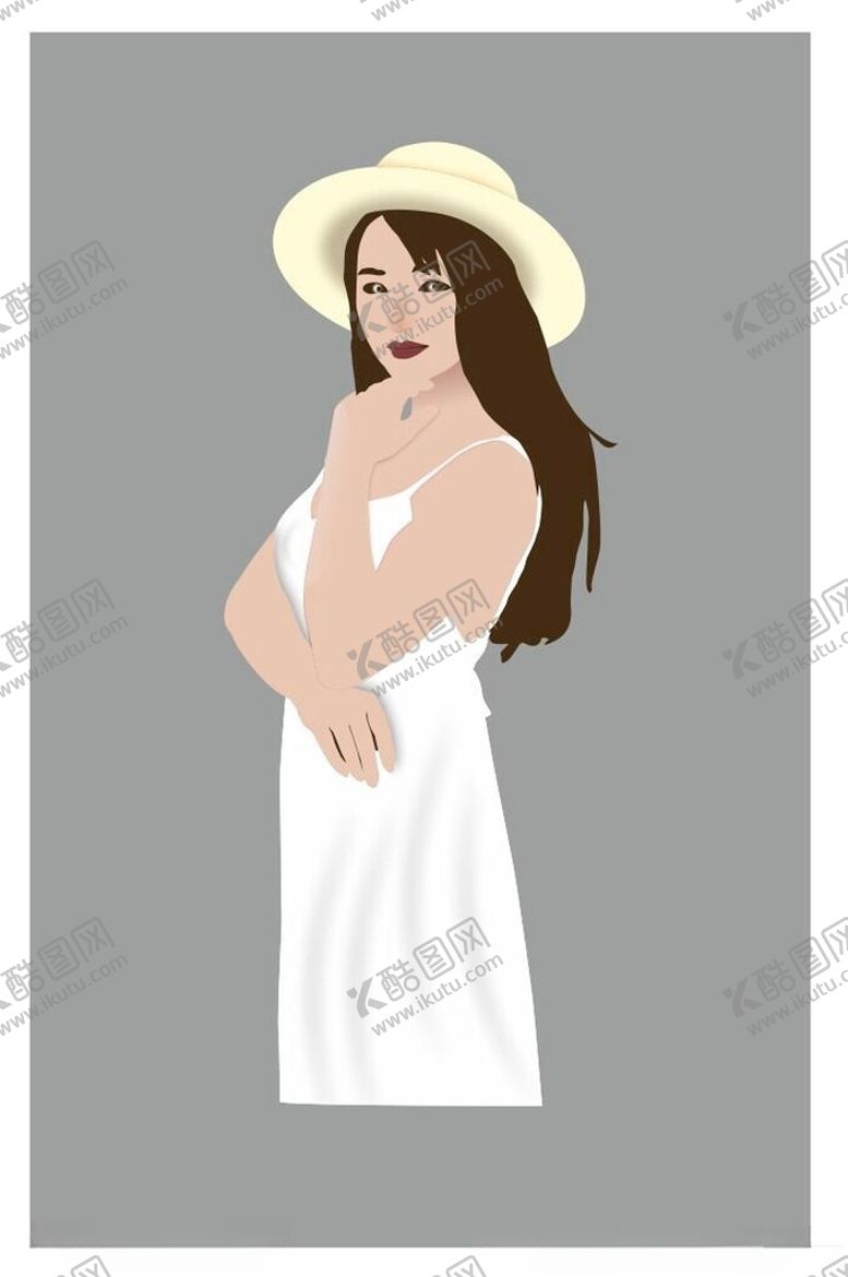 编号：93692002100013557329【酷图网】源文件下载-美女插画