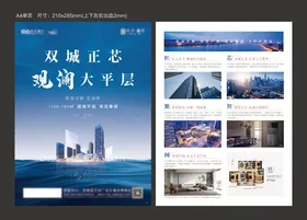 地产大平层价值点单页