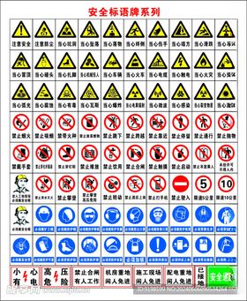 安全标语牌系列