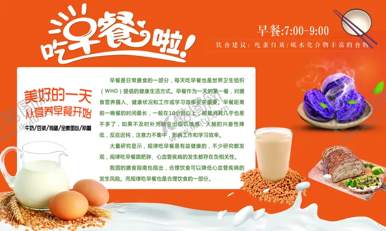编号：03259110051427419718【酷图网】源文件下载-早餐的重要性