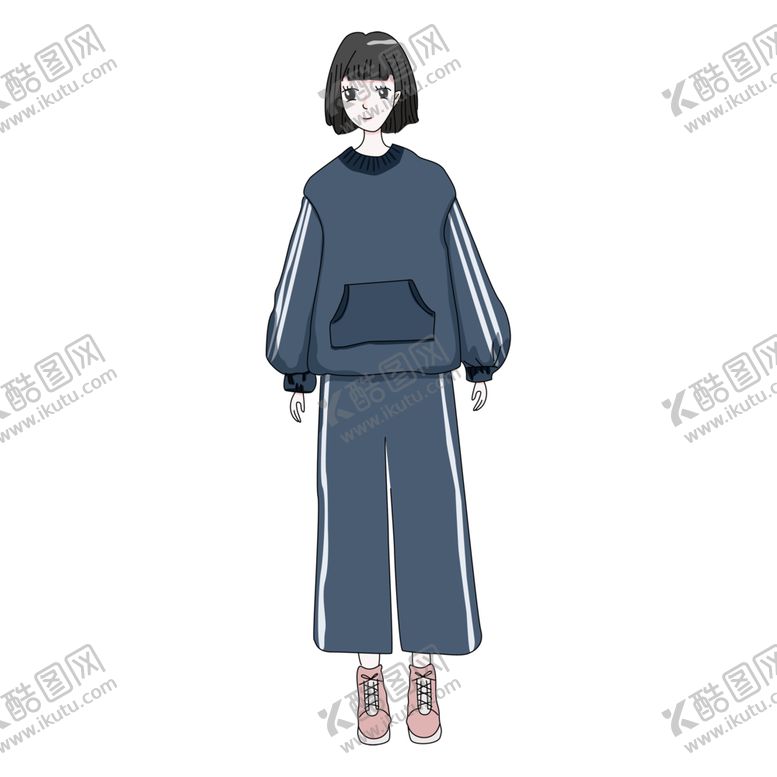 编号：27536502100000517975【酷图网】源文件下载-女神节穿着卫衣的女孩