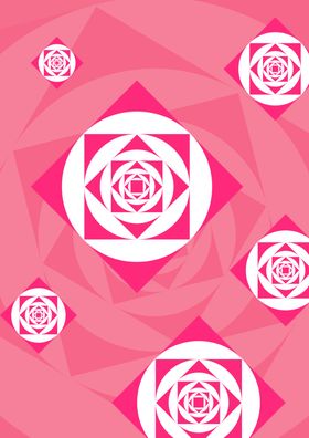 粉色花纹