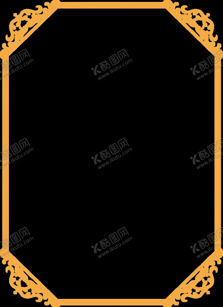 编号：10072811052015215109【酷图网】源文件下载-古典花纹边框