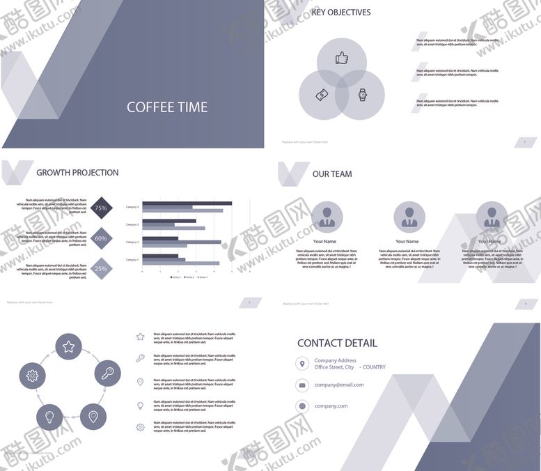 编号：71461911020322214076【酷图网】源文件下载-简约商务画册