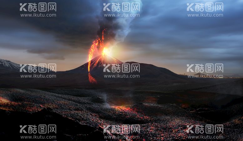 编号：74985210040541307219【酷图网】源文件下载-火山爆发   