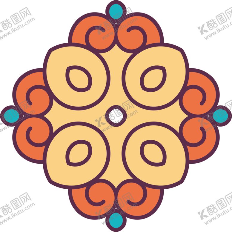 编号：17665905080354382057【酷图网】源文件下载-复古花纹图案
