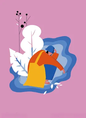 扁平人物插画