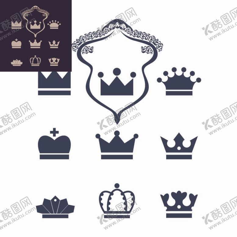 编号：49735009211119485492【酷图网】源文件下载-皇冠矢量图图片