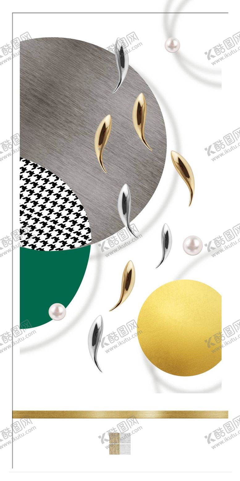 编号：06287509170024255897【酷图网】源文件下载-抽象九鱼图年年有鱼几何图形装饰