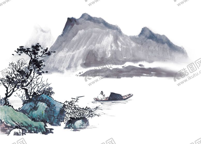 编号：61304409280929276150【酷图网】源文件下载-水墨中国风迎客松