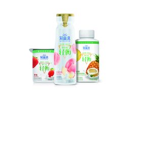 蒙牛冠益乳轻衡朋友圈9格广告