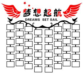 梦想起航学习园地文化学生风采墙正能量文化墙室文化墙