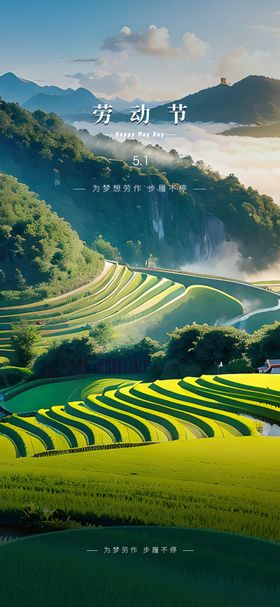 劳动节海报公历日意境质感