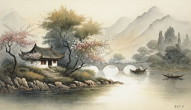编号：46955401311250592482【酷图网】源文件下载-山水画