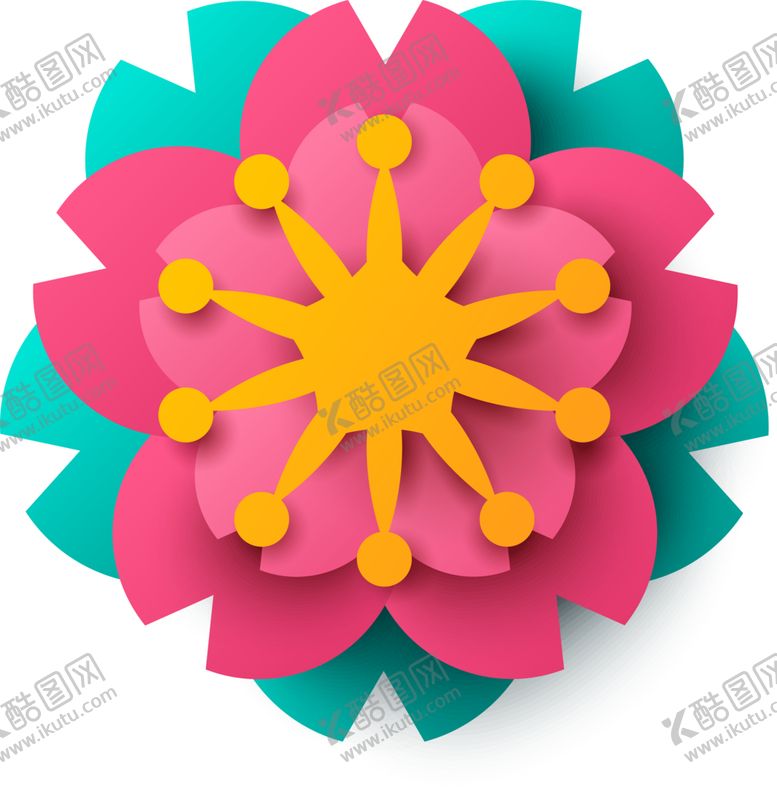 编号：21676807081923228756【酷图网】源文件下载-立体装饰花朵