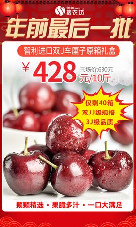年货狂欢周智利进口双J车厘子原