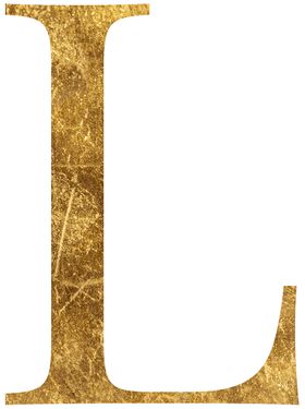 金色质感字母