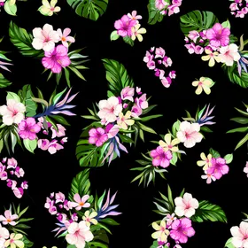 数码印花小碎手绘