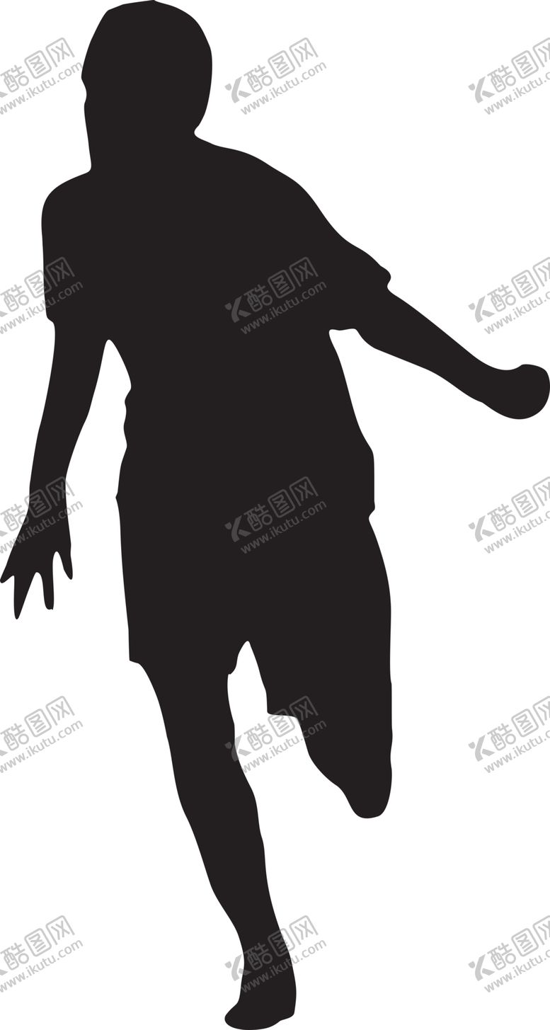 编号：83440707060243484797【酷图网】源文件下载-运动员剪影
