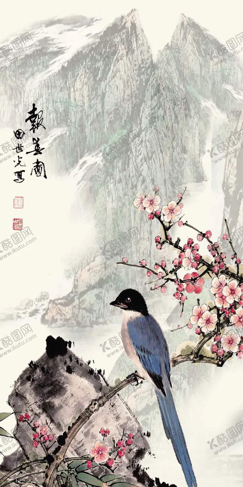 编号：75712606240038257139【酷图网】源文件下载-花鸟工笔画