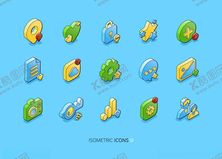 编号：75932904091405247649【酷图网】源文件下载-多彩卡通图标集合