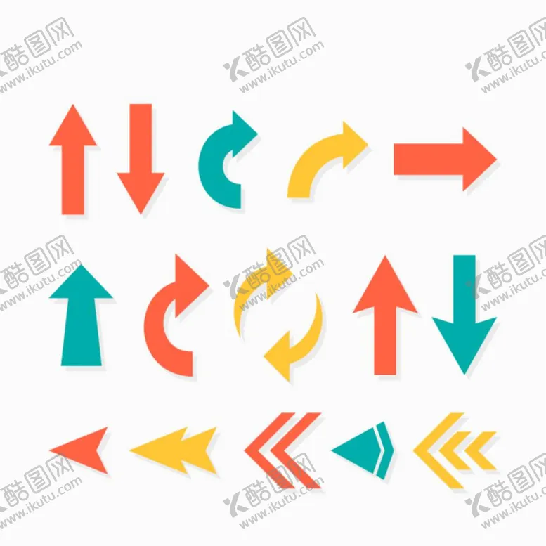 编号：10652412040643354397【酷图网】源文件下载-手绘箭头符号