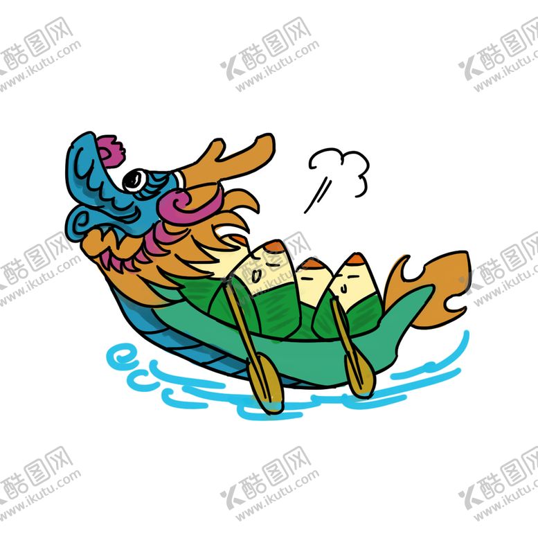 编号：04157910031448218579【酷图网】源文件下载-端午节龙舟粽子插画