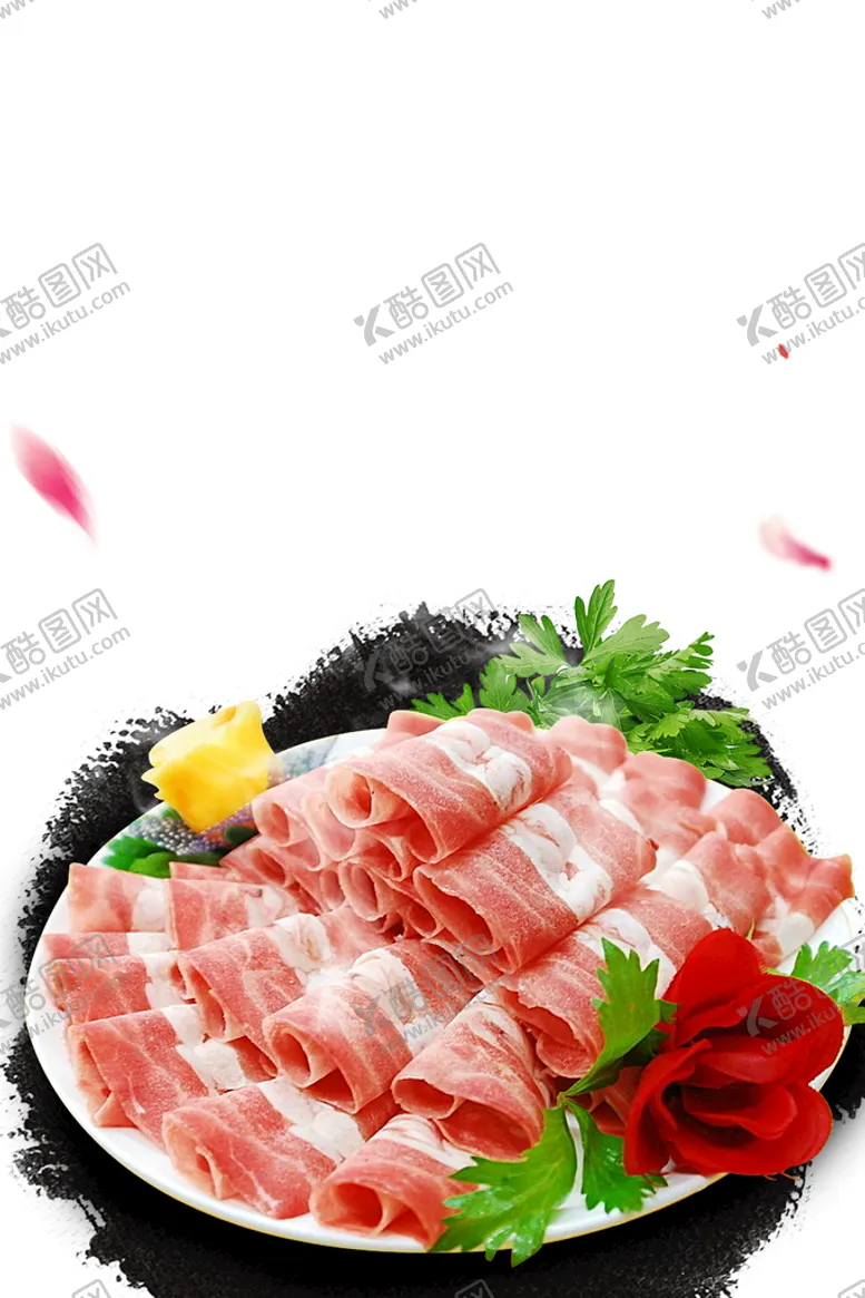 编号：51468710080252100359【酷图网】源文件下载-羊肉卷素材