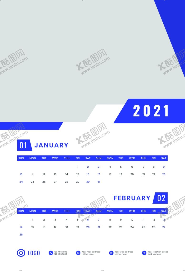编号：53370209171341339001【酷图网】源文件下载-2021年日历