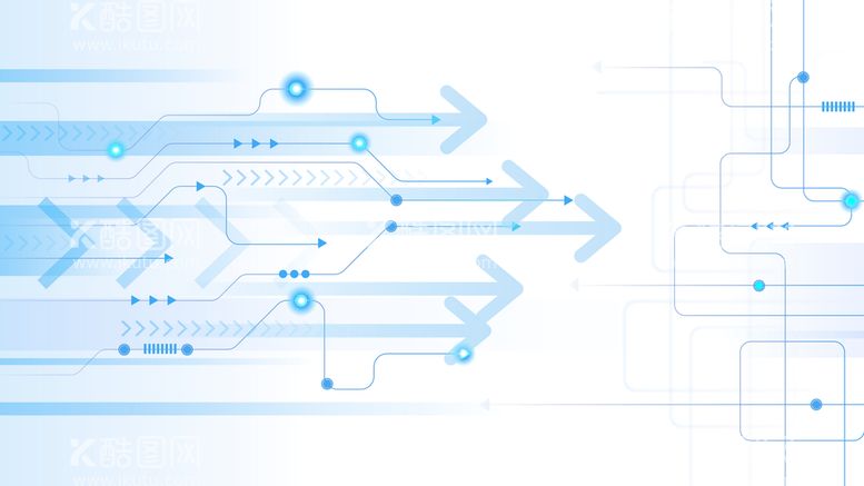 编号：21697409190121207289【酷图网】源文件下载-蓝色科技箭头背景