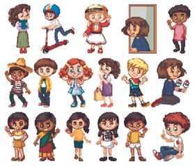 卡通矢量儿童