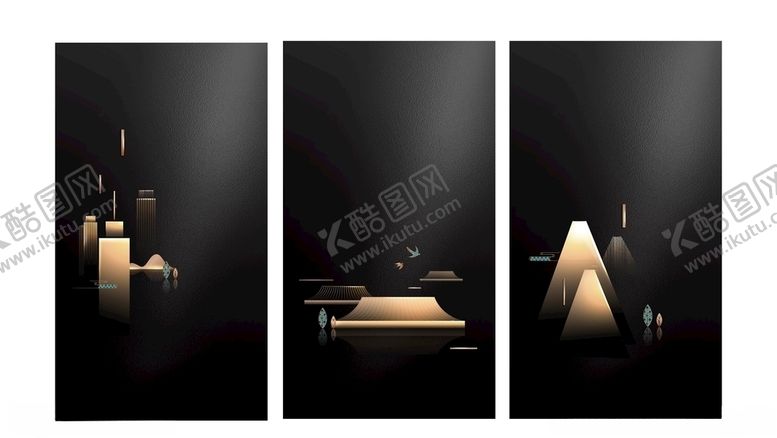 编号：49426409131227541383【酷图网】源文件下载-黑金刷屏