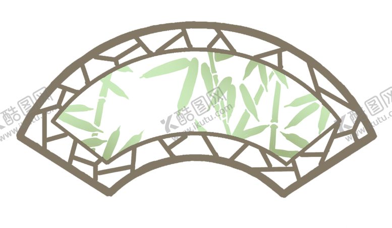 编号：38014802101112595574【酷图网】源文件下载-扇形边框PNG 中国风元素 