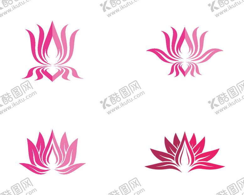 编号：59658210101242001085【酷图网】源文件下载-抽象荷花图标