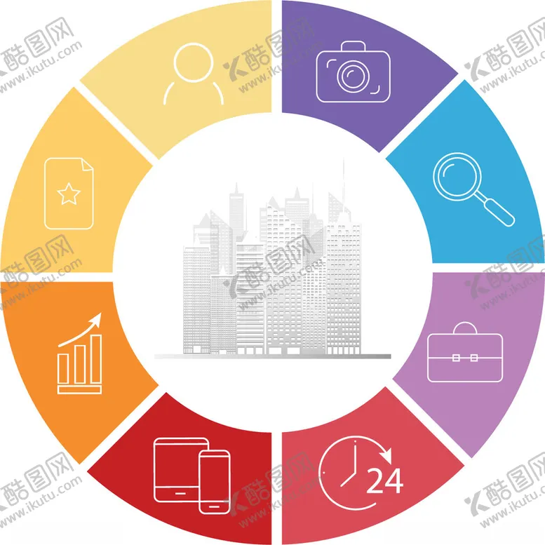 编号：35307802150938591022【酷图网】源文件下载-矢量商务信息图表