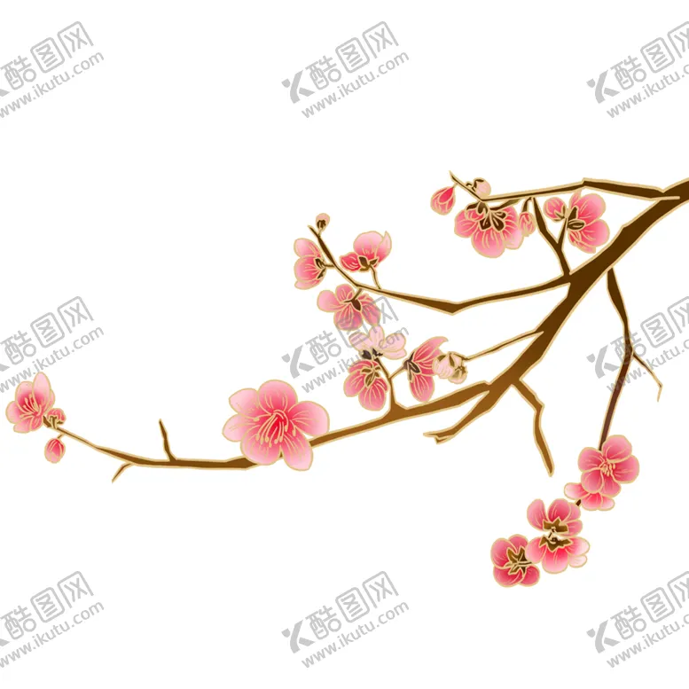 编号：33605401240633082604【酷图网】源文件下载- 梅花插画海报图片 