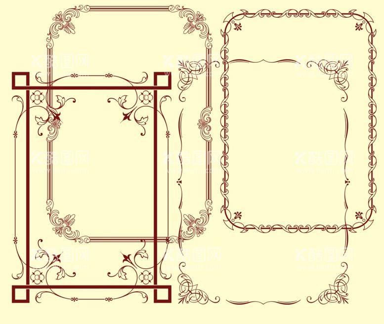 编号：39908212080552043325【酷图网】源文件下载-花纹边框