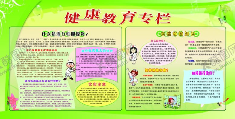 编号：81082610230645478290【酷图网】源文件下载-健康教育宣传栏