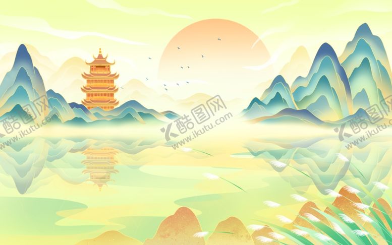 编号：90405902241201376273【酷图网】源文件下载-国潮秋天插画