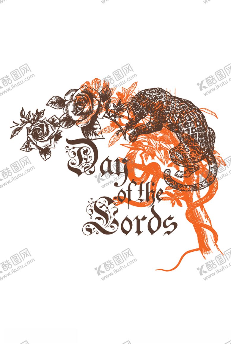 编号：30487809211200231980【酷图网】源文件下载-动物组合印花