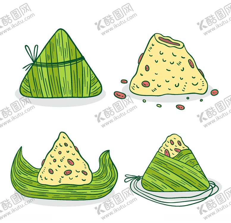 编号：68278303142242402305【酷图网】源文件下载-卡通粽子