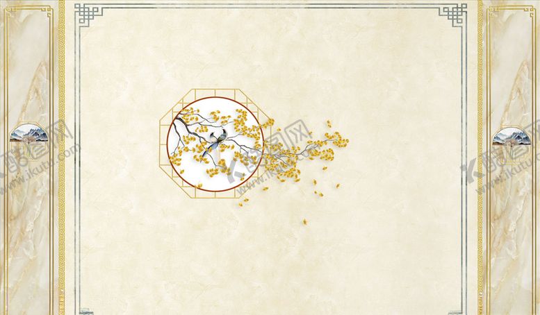 编号：67761206171530384884【酷图网】源文件下载-花鸟画手绘花鸟背景墙