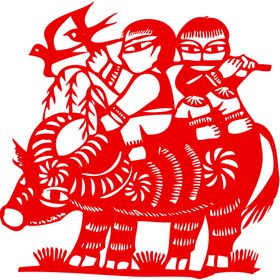 生肖牛剪纸